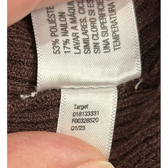 A New Day Women's Open Front Duster Long Cardigan Brown Size Medium New Sweater - Picture 12 of 12